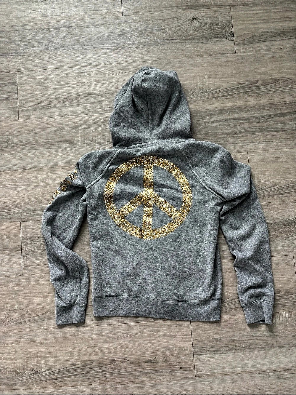 2000’s 08 Victoria’s Secret PINK Gray Rhinestone Zip Hoodie
